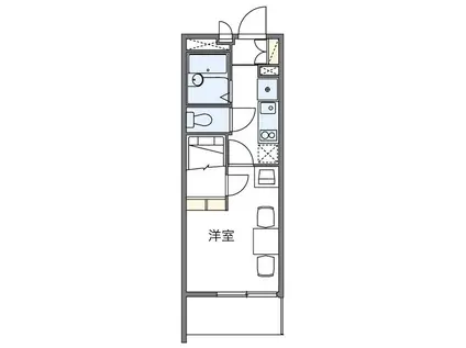 田園調布B(1K/1階)の間取り写真