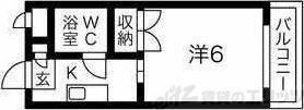 プレアール高槻緑町(1K/2階)の間取り写真