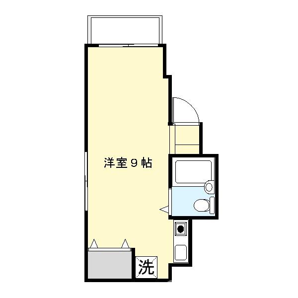 スバル三原(ワンルーム/3階)の間取り写真