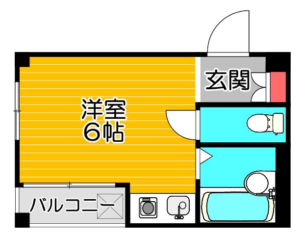 アリエスプラザ(ワンルーム/3階)の間取り写真