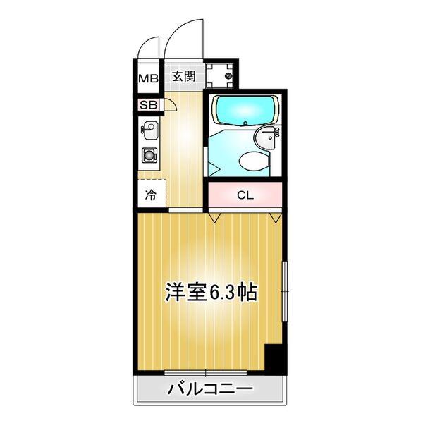 第30プロスパー泉(1K/9階)の間取り写真