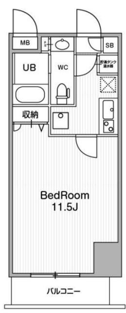 アーバンフラッツ池袋プレミアム(1K/10階)の間取り写真