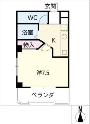 繁寿ビル(1K/5階)の間取り写真