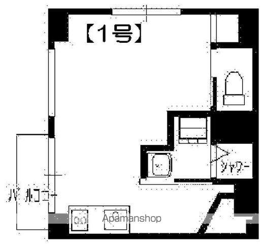 TOKIWA32(ワンルーム/4階)の間取り写真