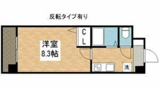 ソレイユ御器所(1K/4階)の間取り写真