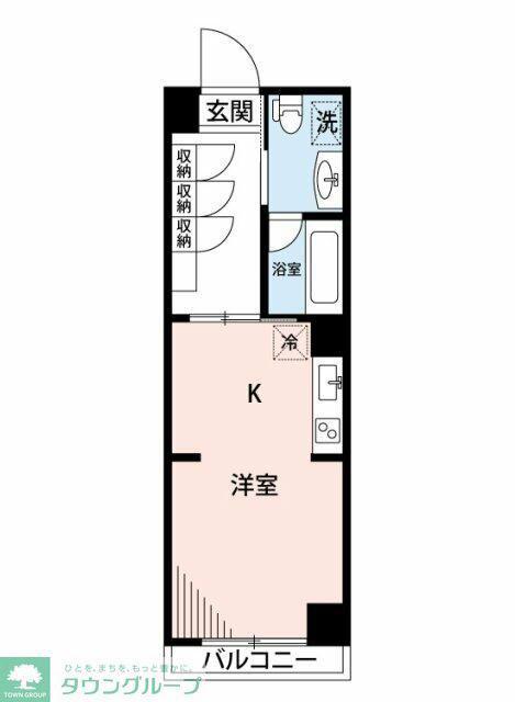 マイナビSTAY二子多摩川レジデンス(ワンルーム/6階)の間取り写真