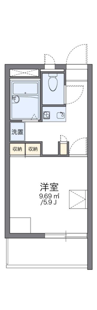 レオパレスグランデ泉A(1K/3階)の間取り写真