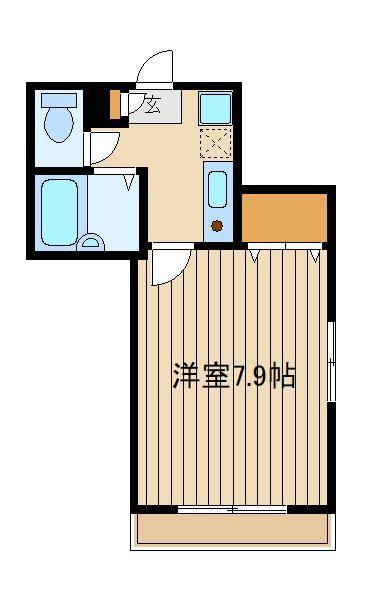 メゾンドミレ(1K/2階)の間取り写真