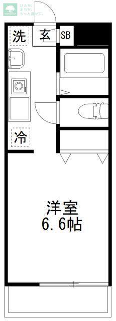 プリズム7番館(ワンルーム/3階)の間取り写真