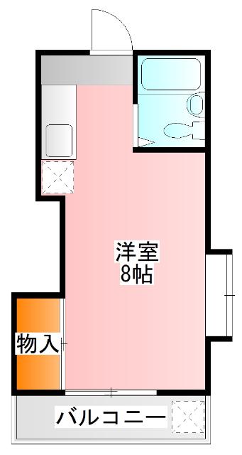 メゾンヴェール(ワンルーム/1階)の間取り写真
