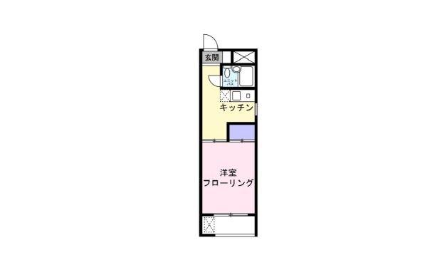 NKパレスIII(1DK/1階)の間取り写真