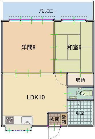 TMマンションII(2LDK/2階)の間取り写真