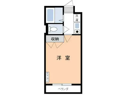 アイランズ(1K/1階)の間取り写真