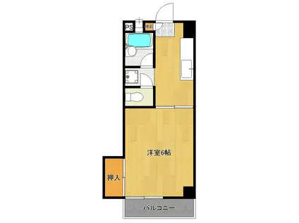 MANSIONDREAM(1K/3階)の間取り写真