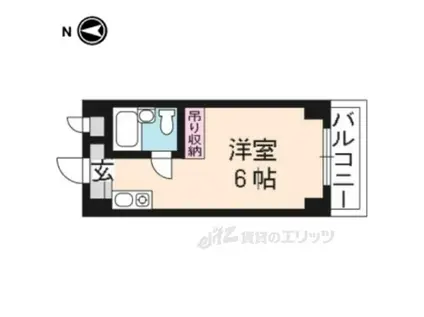 コーポ西賀茂(ワンルーム/5階)の間取り写真