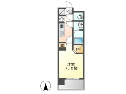 パルティール黒川アネックス(1K/3階)の間取り写真