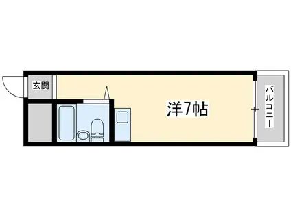 バルビゾン新大阪(ワンルーム/3階)の間取り写真