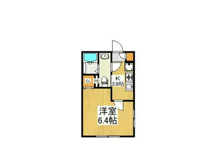 秋津町2丁目アパート(1K/2階)の間取り写真