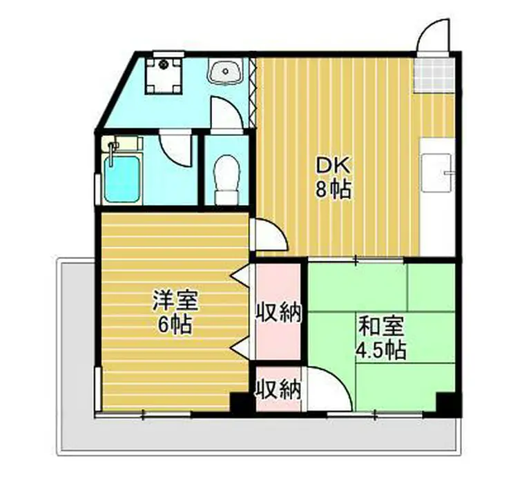 ガーデンハイツ小木曽 5階階 間取り
