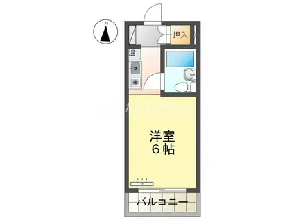 GATHER24(ワンルーム/3階)の間取り写真