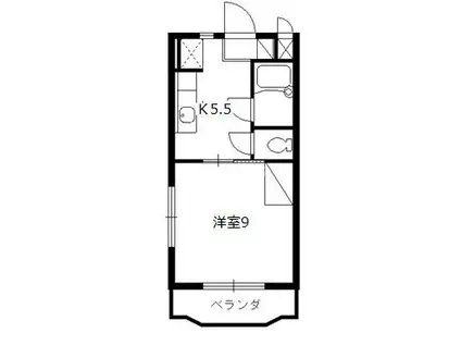 メゾンフィルライト(1DK/1階)の間取り写真