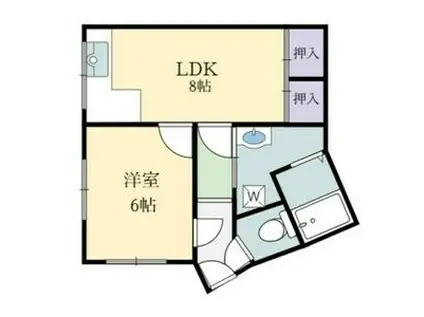 SOLEIL BUILL(1LDK/3階)の間取り写真