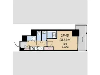 SPコート神戸(1K/10階)の間取り写真