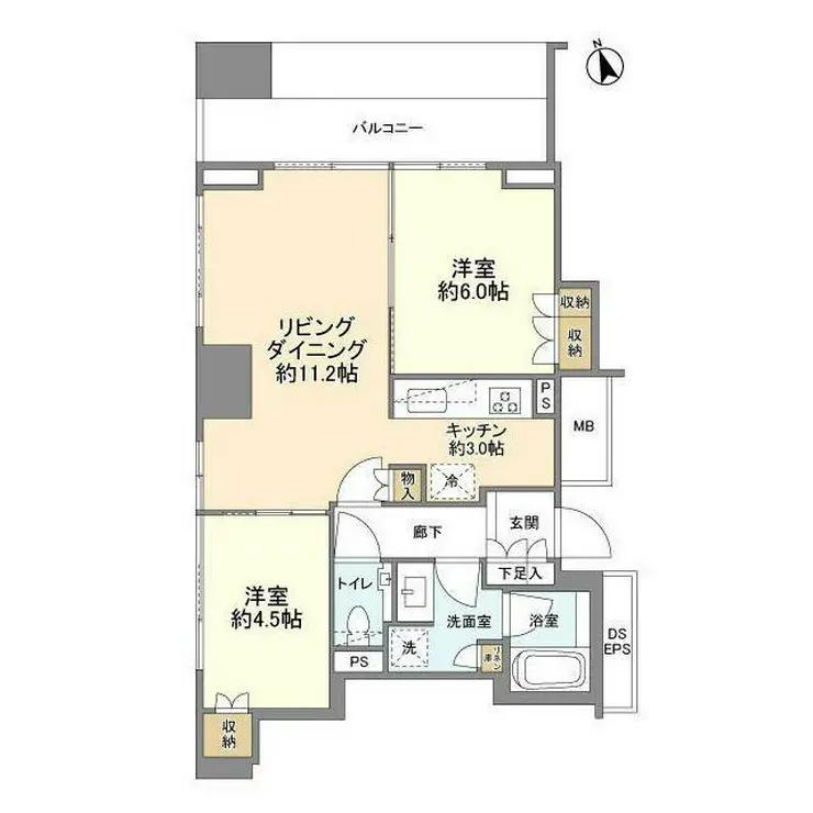 ザ・パークハウス新宿御苑 9階階 間取り