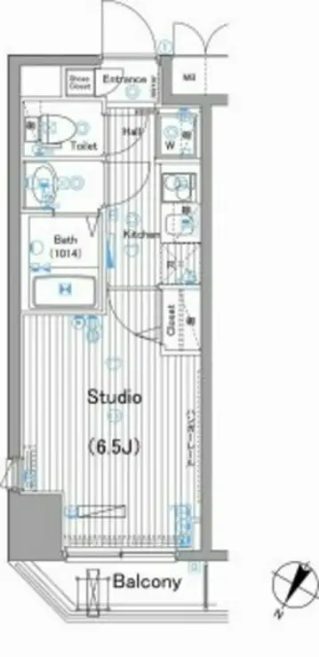 ガーラ・シティ渋谷幡ヶ谷 5階階 間取り