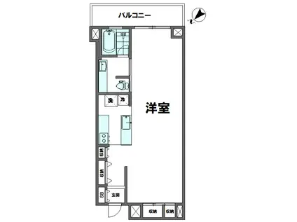シーサイドリゾート南房総貴賓館(ワンルーム/13階)の間取り写真