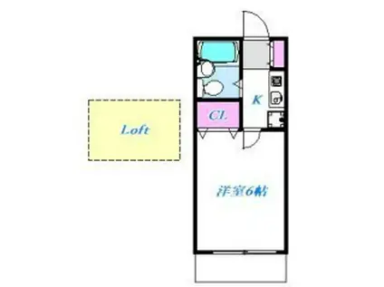 児玉マンション2号棟(1K/2階)の間取り写真