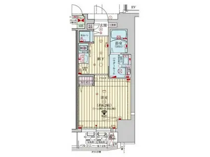 ファーストフィオーレ神戸元町(1K/4階)の間取り写真