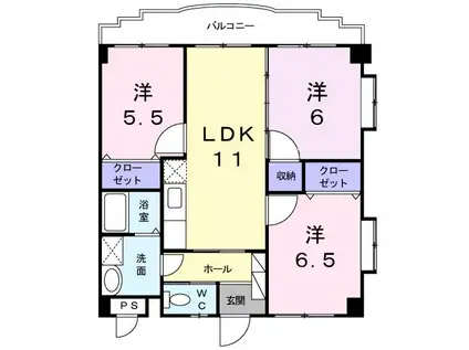 セレーノ・T(3LDK/3階)の間取り写真