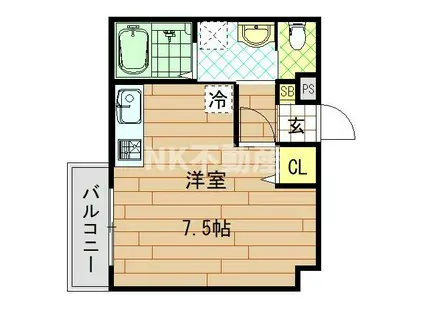 LIVING LIFE NAGASE(ワンルーム/3階)の間取り写真