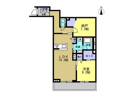 レフィシア(1SLDK/3階)の間取り写真