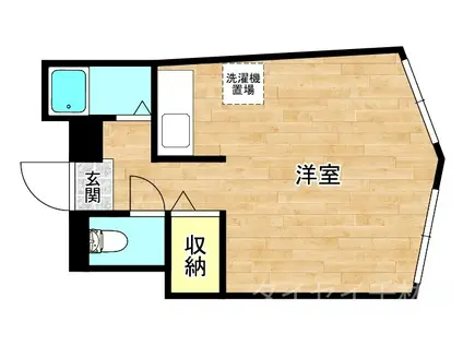 コーポ奈良(ワンルーム/1階)の間取り写真