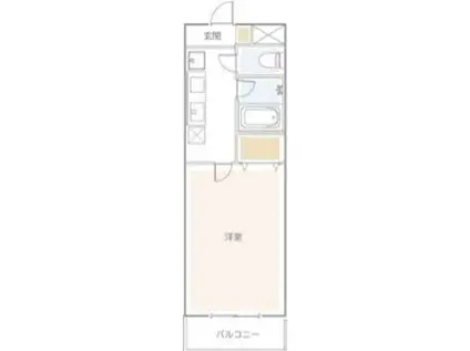 サンテル東寺尾(1K/2階)の間取り写真