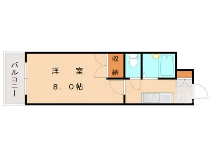 RISO到津(1K/11階)の間取り写真