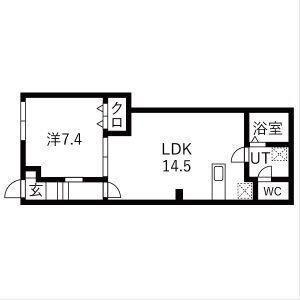 アイリス渋谷(1LDK/1階)の間取り写真