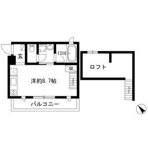 SUCCESSII(ワンルーム/3階)の間取り写真