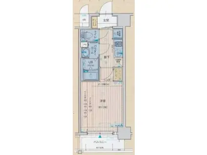 アドバンス西梅田グルーブ(1K/9階)の間取り写真