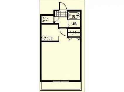 エスポワール鶴島(ワンルーム/7階)の間取り写真