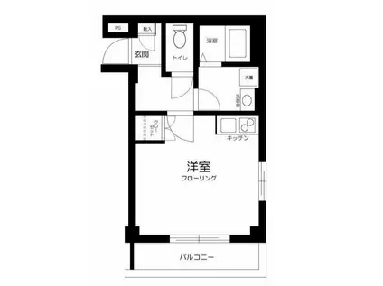 LIDEAL成増(ワンルーム/1階)の間取り写真