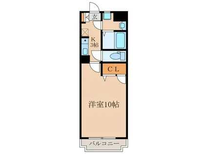 ピュアサンクス和(1K/2階)の間取り写真