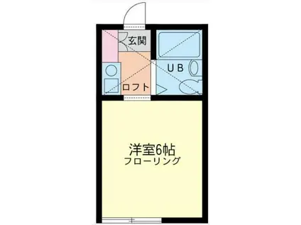 ジョイフルオークラNO36(1K/2階)の間取り写真