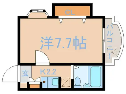 メゾン中野(1K/2階)の間取り写真