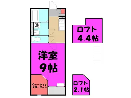 ブランメゾン(1K/1階)の間取り写真