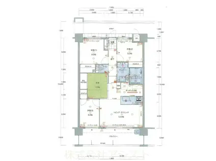 アルファステイツ新飯塚駅前I(4LDK/7階)の間取り写真
