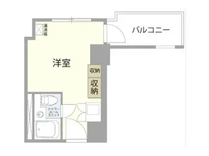 八丁堀東豊エステート(ワンルーム/6階)の間取り写真