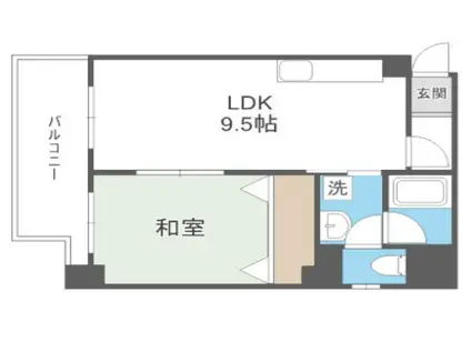 プラザ末吉橋(1LDK/7階)の間取り写真